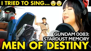 I tried to sing Gundam 0083 anime song opening - Men of Destiny cover by Vocapanda