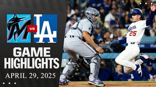 FULL GAME | Miami Marlins vs Los Angeles Dodgers | April 29, 2025