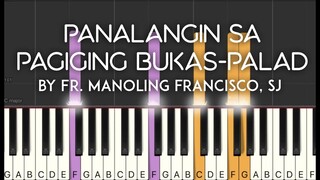 Mass Song: Panalangin sa Pagiging Bukas-Palad (Francisco, SJ) synthesia piano tutorial