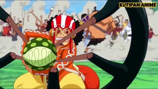 One piece.Usopp gunakan kenbunshoku Haki! tembakan jarak jauh Menyelamatkan law dan luffy dari sugar