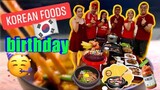 Home-Cooked Korean Foods for Birthday - Korean Barbecue, Kimchi, Japchae, Hot-Pot Ramyun