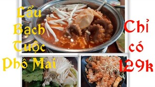 Lẩu bạch tuộc phô mai |ốc móng tay sả ớt cay|Meo TV