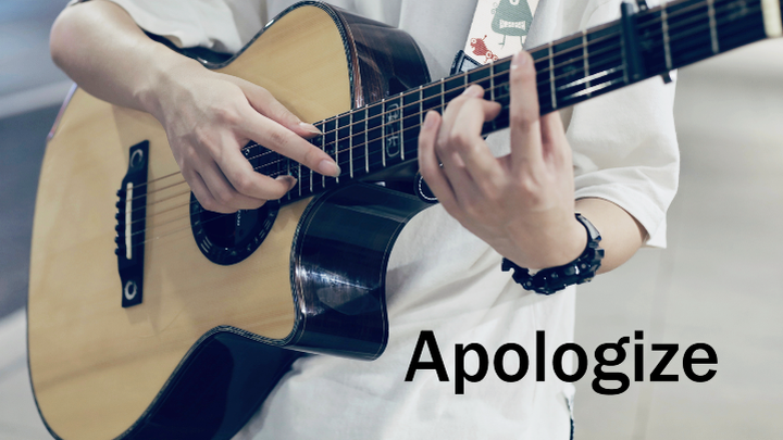 Lagu lama "Apologize" versi gitar yang termirip di Bilibili