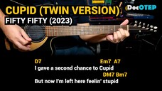 Cupid - FIFTY FIFTY (Twin Version) (2023) Easy Guitar Chords Tutorial with Lyrics