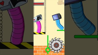 Test IQ CHALLENGE For Worm Tv Man trying to save Camera Woman? Funny Animation #shorts #game