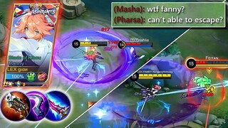 FASTEST HEROES CAN'T ESCAPE TO MY FANNY | TOP GLOBAL FANNY GAMEPLAY MLBB