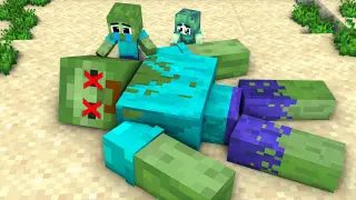 Monster School : Zombie Dad No Way Home Because RIP ( Scary Obby ) - Minecraft Animation