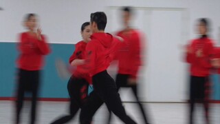 帅就完了，属于国标生的表演时刻#拉丁舞 #余志祥彭楚格 #淮南世际艺术学校