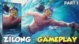 ZILONG "SUMMER WAVES" SKIN GAMEPLAY PART 1 -  Mobile Legends
