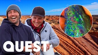 The Mooka Boys Mine Beautiful Full Spectrum Opal Worth $24K l Outback Opal Hunters