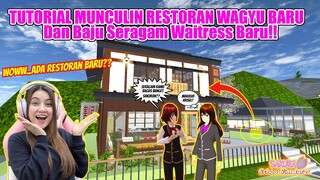 CARA/TUTORIAL MUNCULIN RESTORAN WAGYU & BAJU WAITRES MODEL BARU!! SAKURA SCHOOL SIMULATOR - PART 598