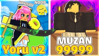 ROBLOX Nhưng Mình Đã Nâng Cấp Yoru V2 Để Hạ Gục Chúa Quỷ Muzan Trong Anime Fighting Tycoon