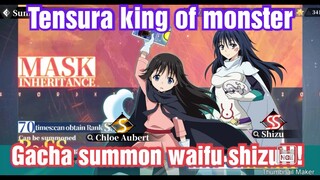 Tensura King of monsters gacha banner mask inheritance shizu dan chloe aubert