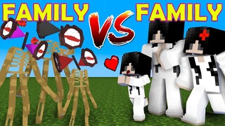 SIREN HEAD STRONG FAMILY VS SADAKO PRO FAMILY - MONSTER SCHOOL EPIC - MINECRAFT ANIMATION