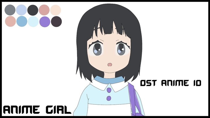 Menggambar Cute Anime Girl (Anime Drawing) by OST ANIME ID
