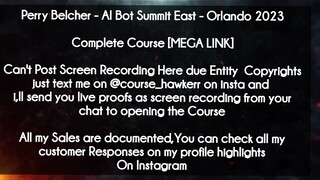 Perry Belcher - AI Bot Summit East  course - Orlando 2023 download