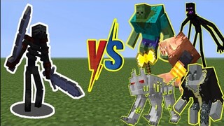 Mutant Wither Skeleton vs Mutant Creatures - Mutant Wither Skeleton vs Mutant Piglin vs Zombie