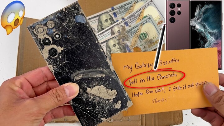 😬Oh my fans😭 Restoration Samsung Galaxy s22 Ultra Broken Phone