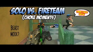 "SOLO VS FIRETEAM" CHOKE MOMENTS!( Rules of Survival )