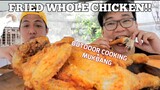 BACKYARD COOKING | WHOLE FRIED CHICKEN