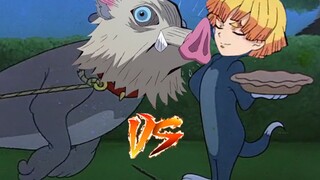 【鬼灭之刃】善 逸 猫 vs 伊 之 猪