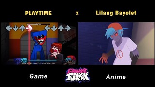 Huggy Wuggy vs Evil BF PLAYTIME | GAME x FNF Animation