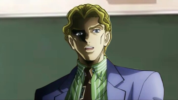 Yoshikage Kira teaches everyone how not to be embarrassed when entering the classroom at the beginni