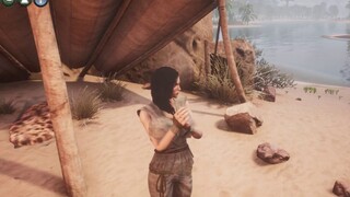 Pengemudi tua yang keren "Conan Exiles" #01 Gadis menawan memakai riasan untuk menindas yang lemah d