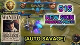 Roger New Skin Phantom Pirate |Auto Savage - Mobile Legends