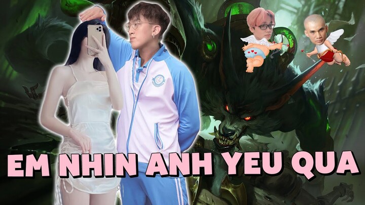 (LOL) Nhism hóa chos điên gồng gánh cả team leo thẳng rank thách đấu thế giới