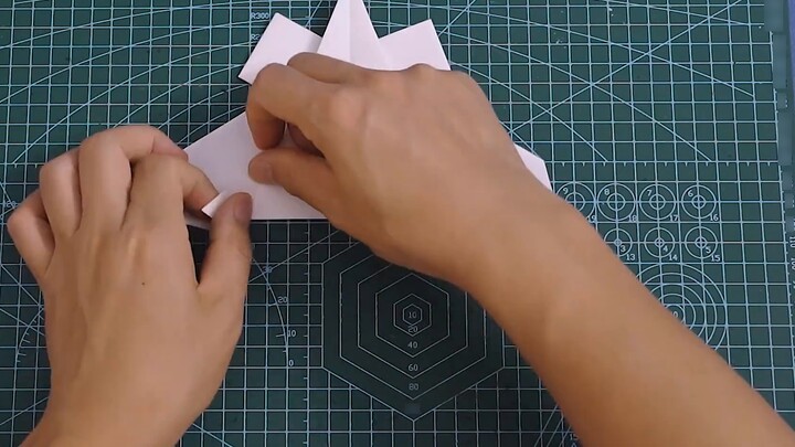 Very cool! Origami fighter jet with variable air intake