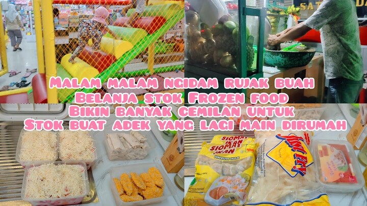BELANJA FROZEN FOOD DAN BIKIN BANYAK CEMILAN UNTUK STOK BUAT CEMILAN ADEK