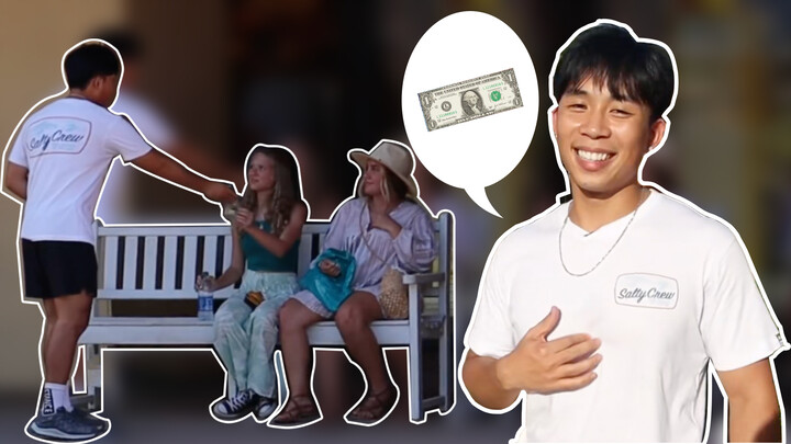 Chàng trai Trung Quốc thử nghiệm phát tiền tùy hứng trên phố Mỹ