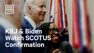 Joyous Moment KBJ & Biden Watch SCOTUS Justice Vote #Shorts