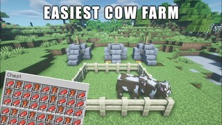 How to Make EASIEST Cow farm in Minecraft 1.16