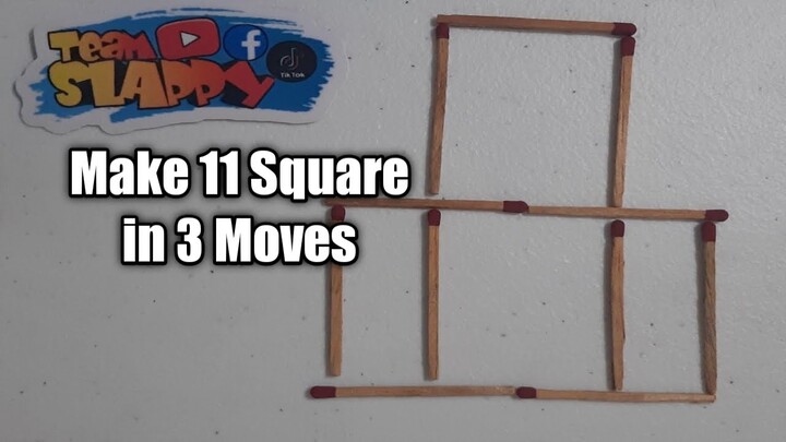Gumawa ng 11 squares in 3 moves