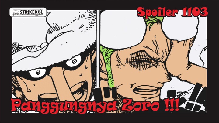 Spoiler One Piece 1103 Waktunya Zoro Tampil