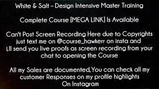 White & Salt Course Design Intensive Master Training Download