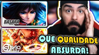 REACT - Águas Passadas |Giyu Tomioka @Basara /Rengoku (Demon Slayer) - EU SOU A CHAMA| @Otávio Sings