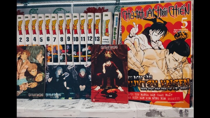 Unbox Manga Chú Thuật Hồi Chiến Vol 5 và Thanh Gươm Diệt Quỷ