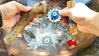 HOMEMADE BEYBLADE VS WATER