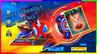 HOW TO GET FIREBOLT RECALL IN BRUNO FIREBOLT EVENT MOBILE LEGEND