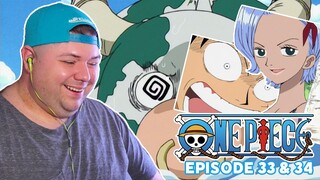 Nami Kills Usopp?! ONE PIECE Reaction - Episode 33 & 34