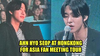 Ahn Hyo Seop Meets his fans in Hongkong For His Asia Fan Meeting Tour