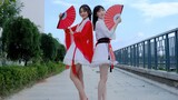 Fan dance cover by two cute girls
