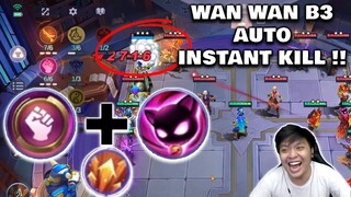 WAN WAN B3 AUTO INSTANT KILL !! COMBO WRESTLER + FELINE BLADE MEMANG THE BEST ! WKWKWK