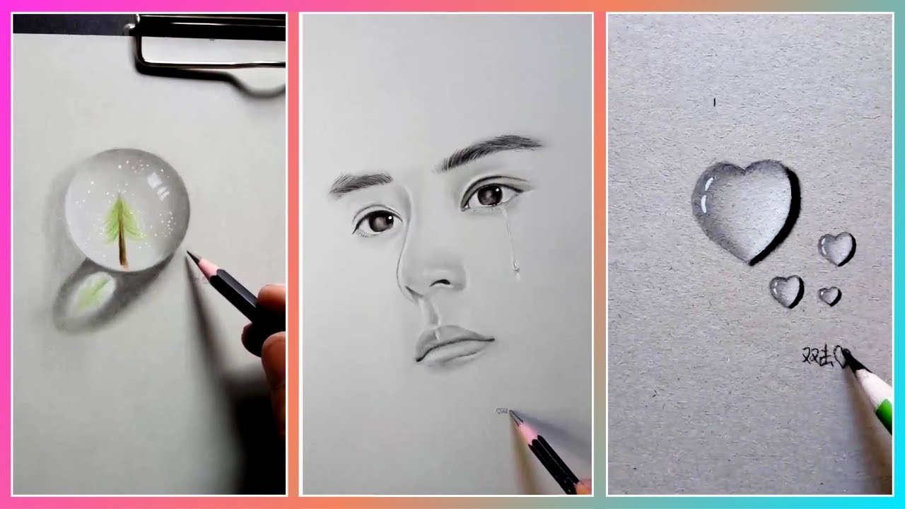 Ý Tưởng Vẽ Tranh Bút Chì 3D Sáng Tạo Tuyệt Vời / Amazing Creative 3D Pencil  Drawing Ideas - Bilibili