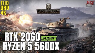 World of Tanks on Ryzen 5 5600x + RTX 2060 Super 1080p, 1440p, 2160p benchmarks!