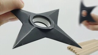 Handmade|Using Ice Cream Stick to Make Naruto Shuriken