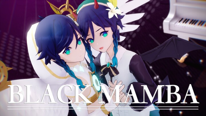 [Genshin Impact MMD/Wendy] Tidak pernah berpikir untuk kabur?☆BLACK MAMBA☆